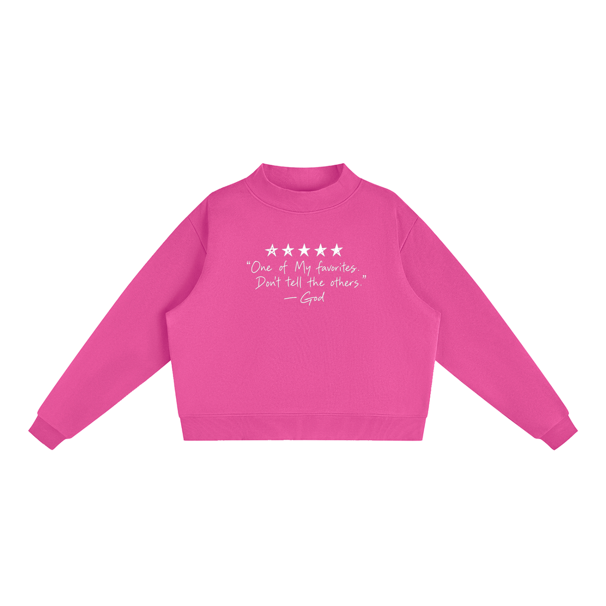 Women's Fleece Mock-Neck Crew Sweatshirt