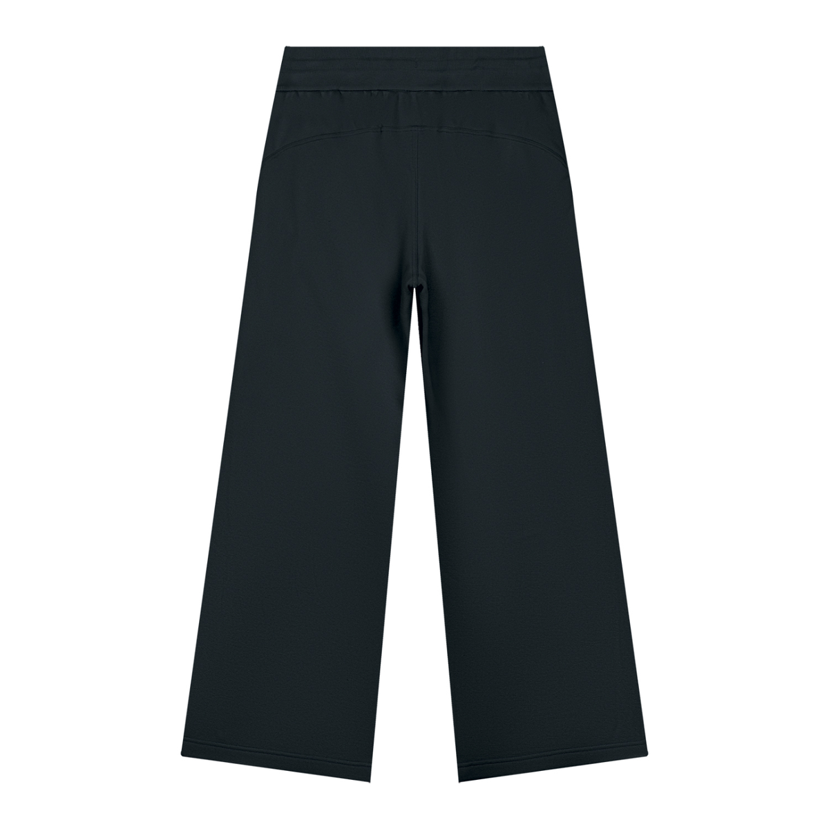 Black Wide Leg Fleece Sweatpants