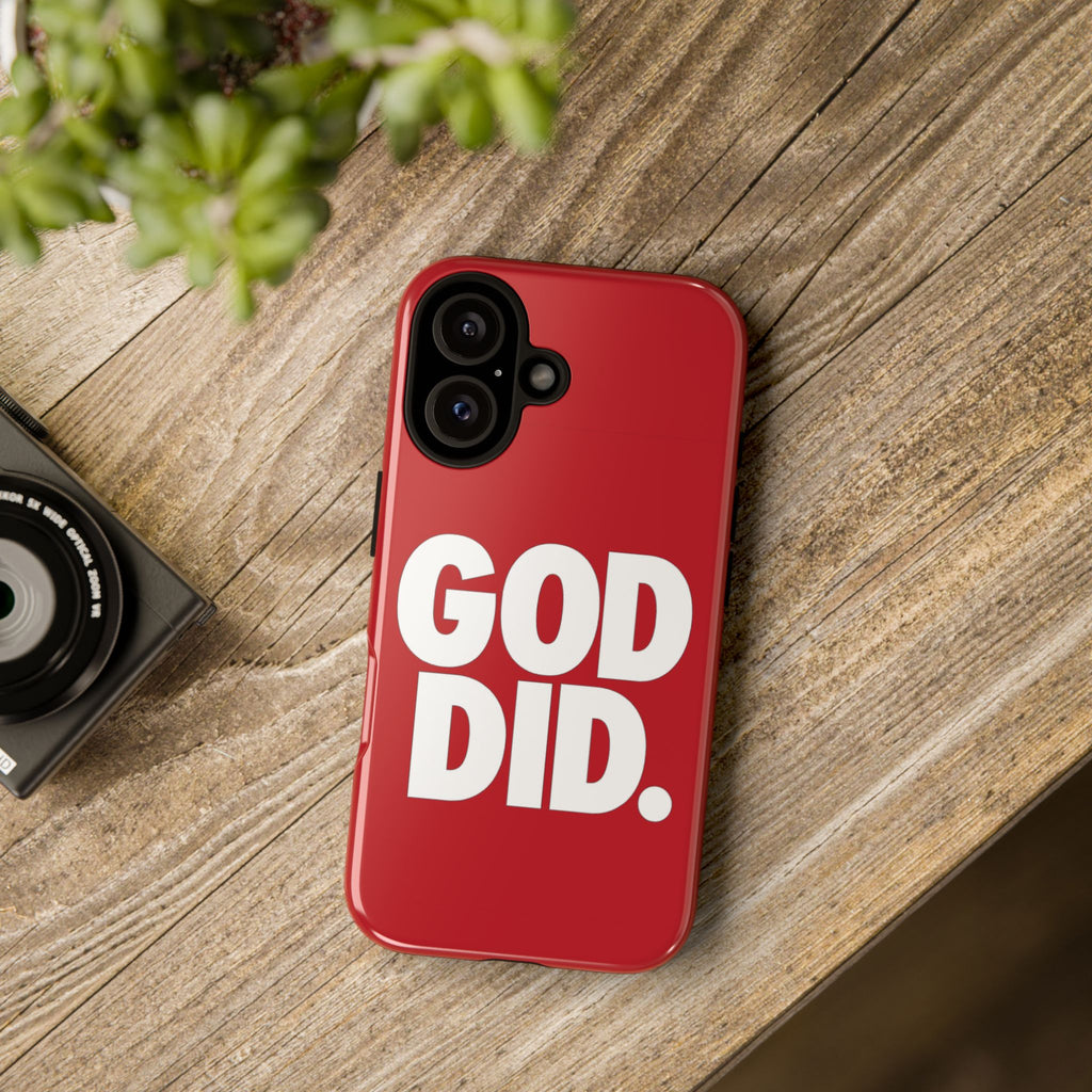 Red GOD DID Phone Case