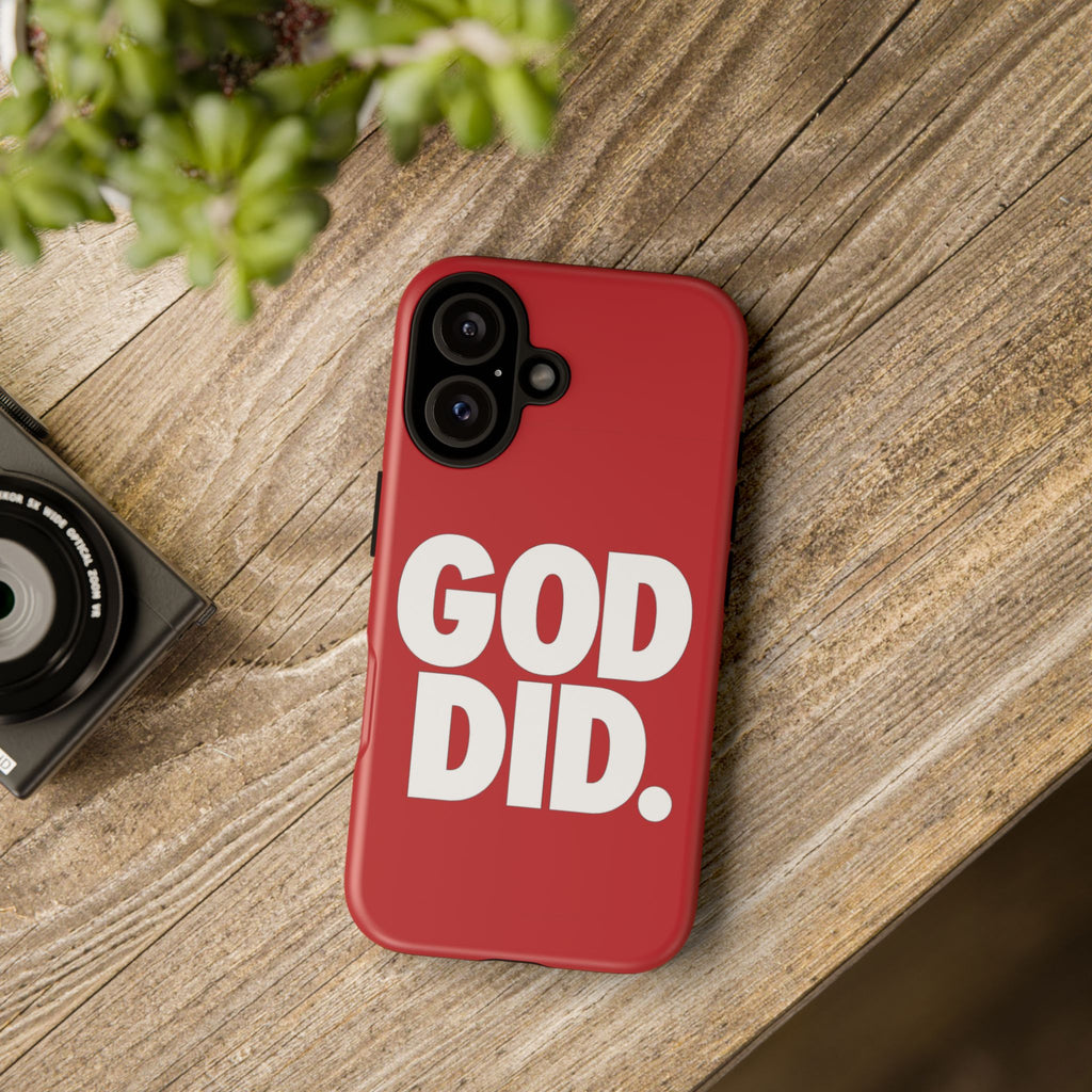 Red GOD DID Phone Case