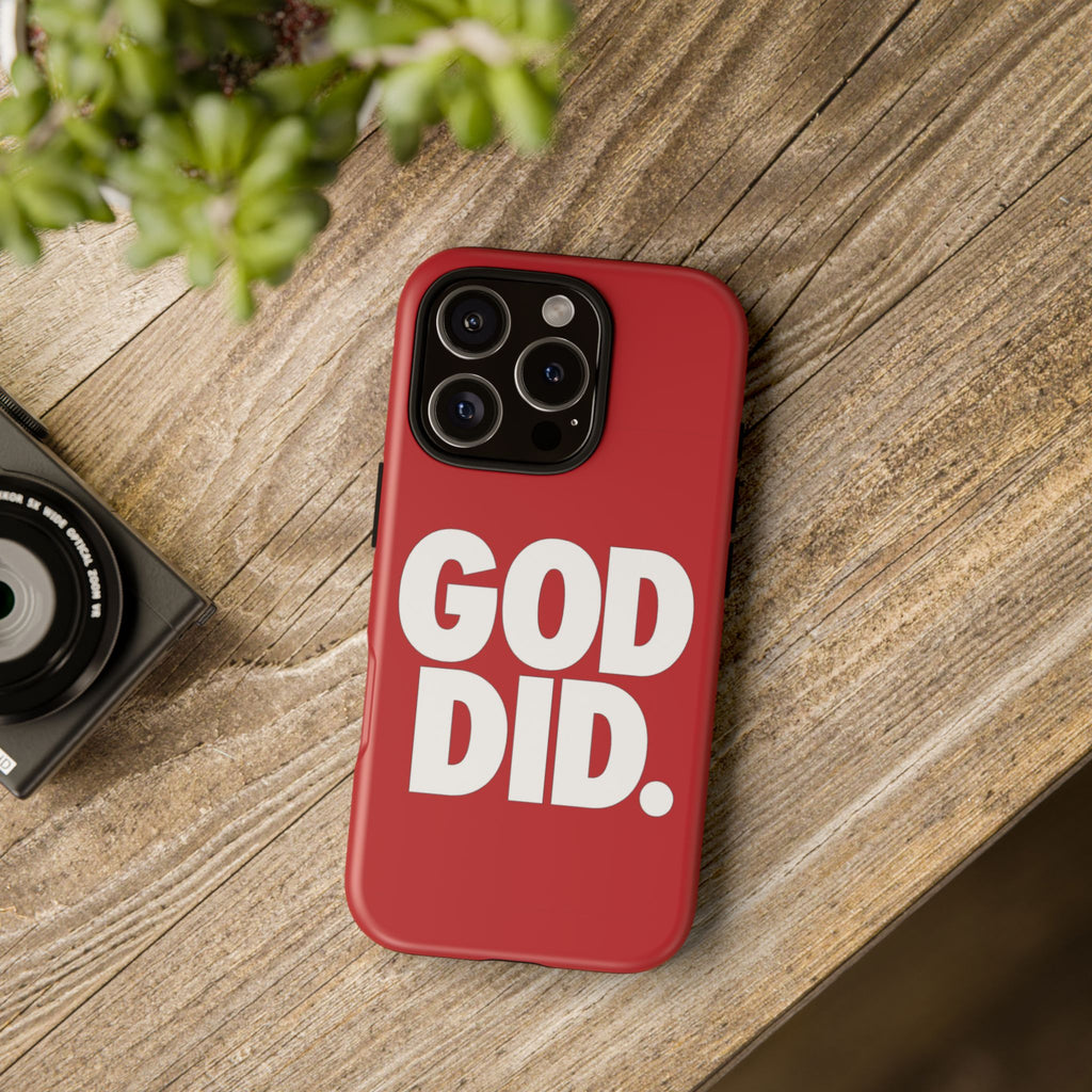 Red GOD DID Phone Case