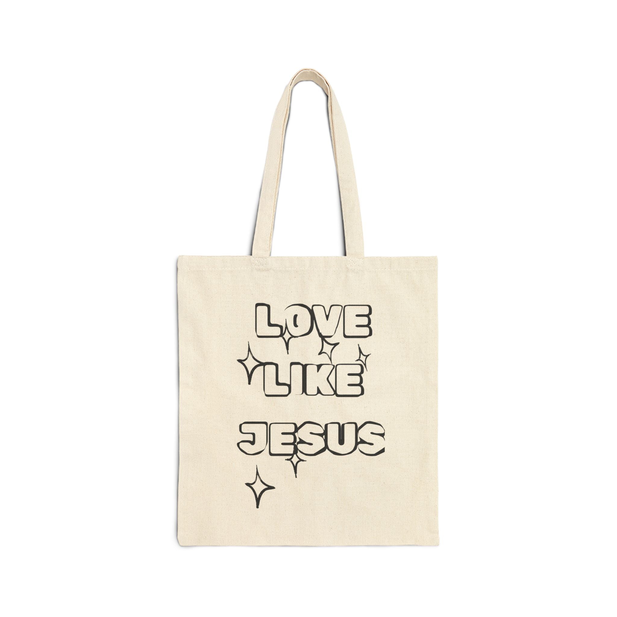 Love Like Jesus Canvas Tote Bag