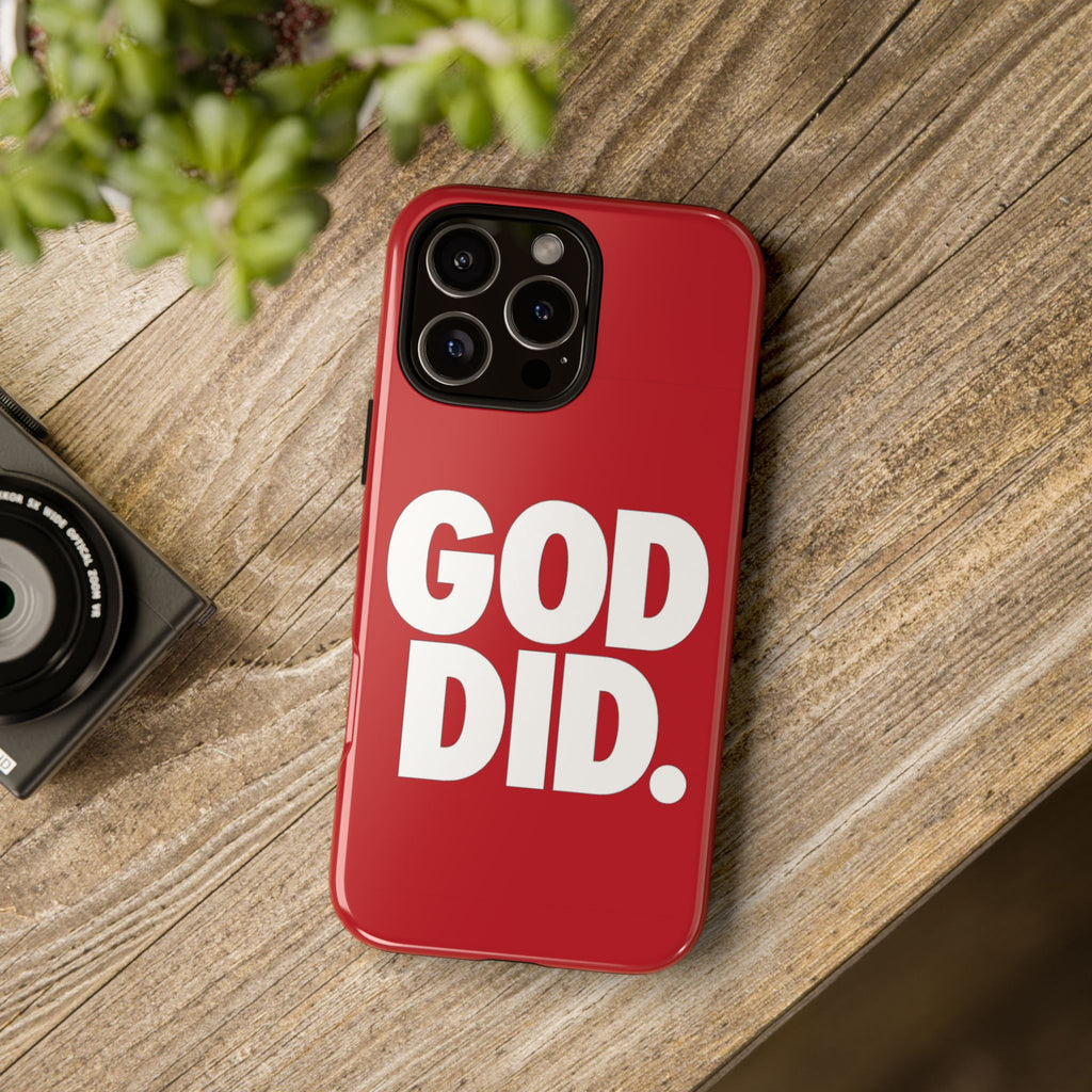 Red GOD DID Phone Case