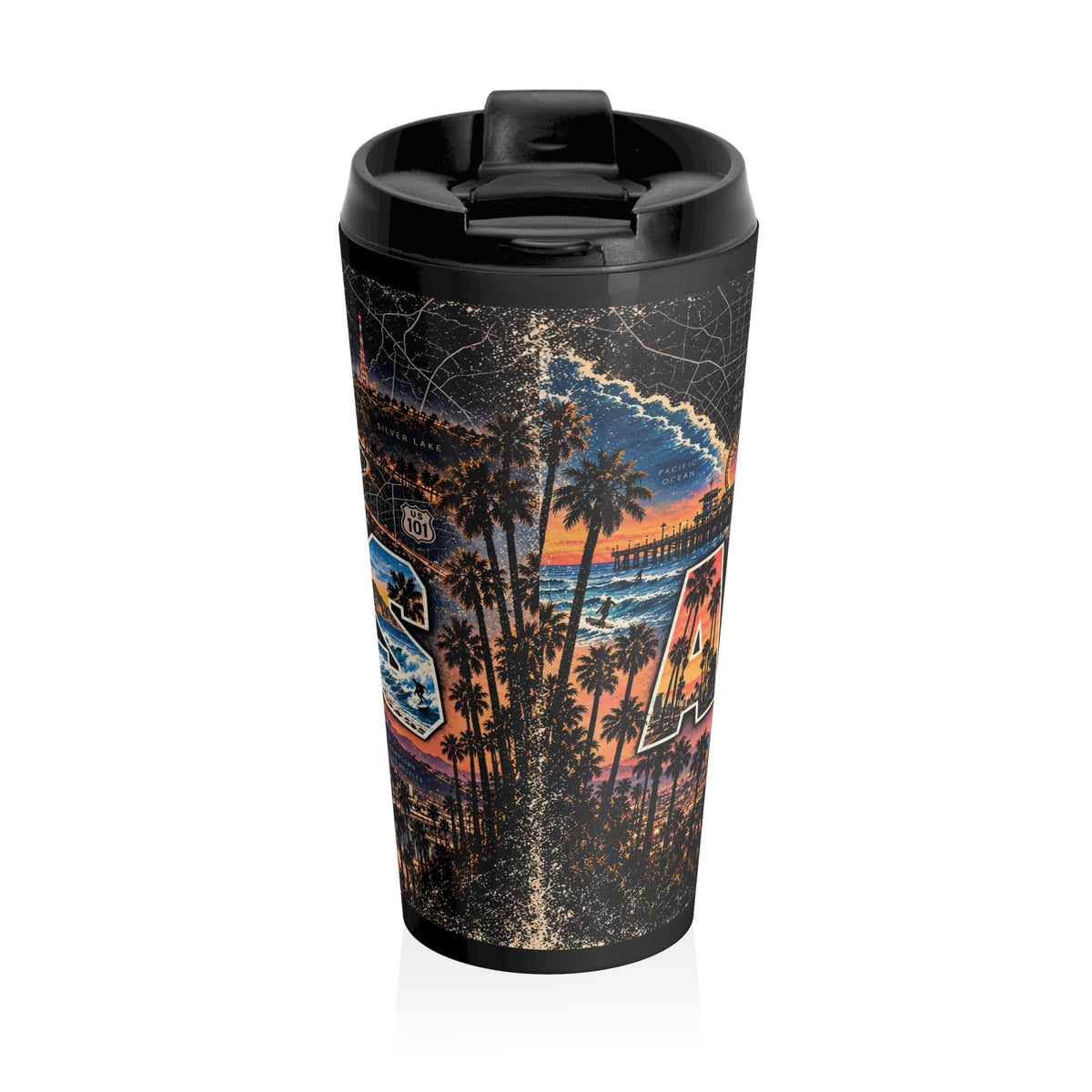 LA Cityscape Travel Mug