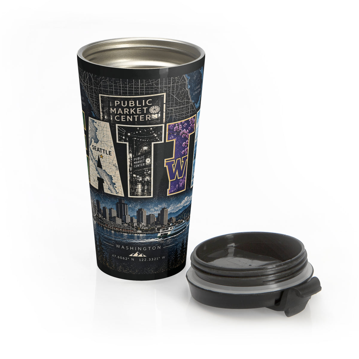 Seattle Cityscape Travel Mug