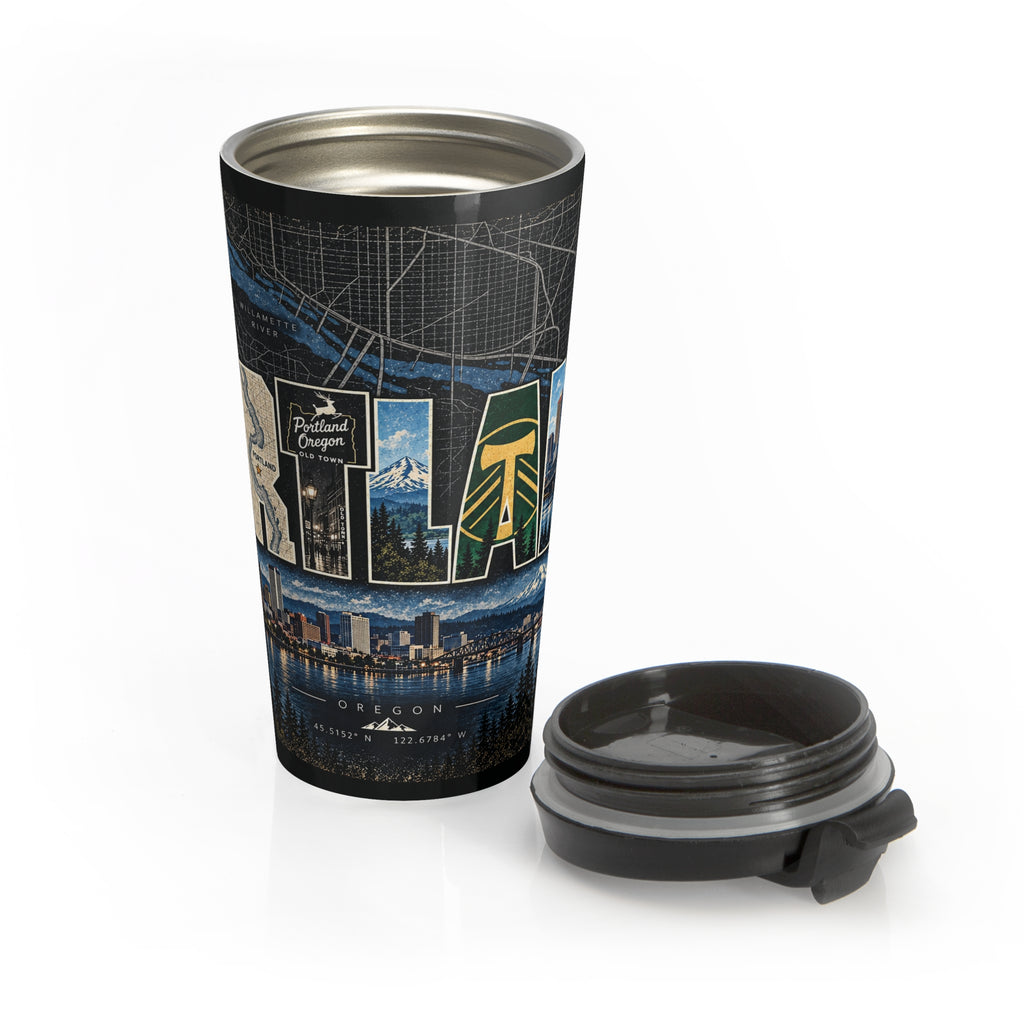 Portland Cityscape Travel Mug