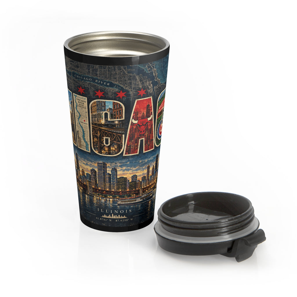 Chicago Cityscape Travel Mug