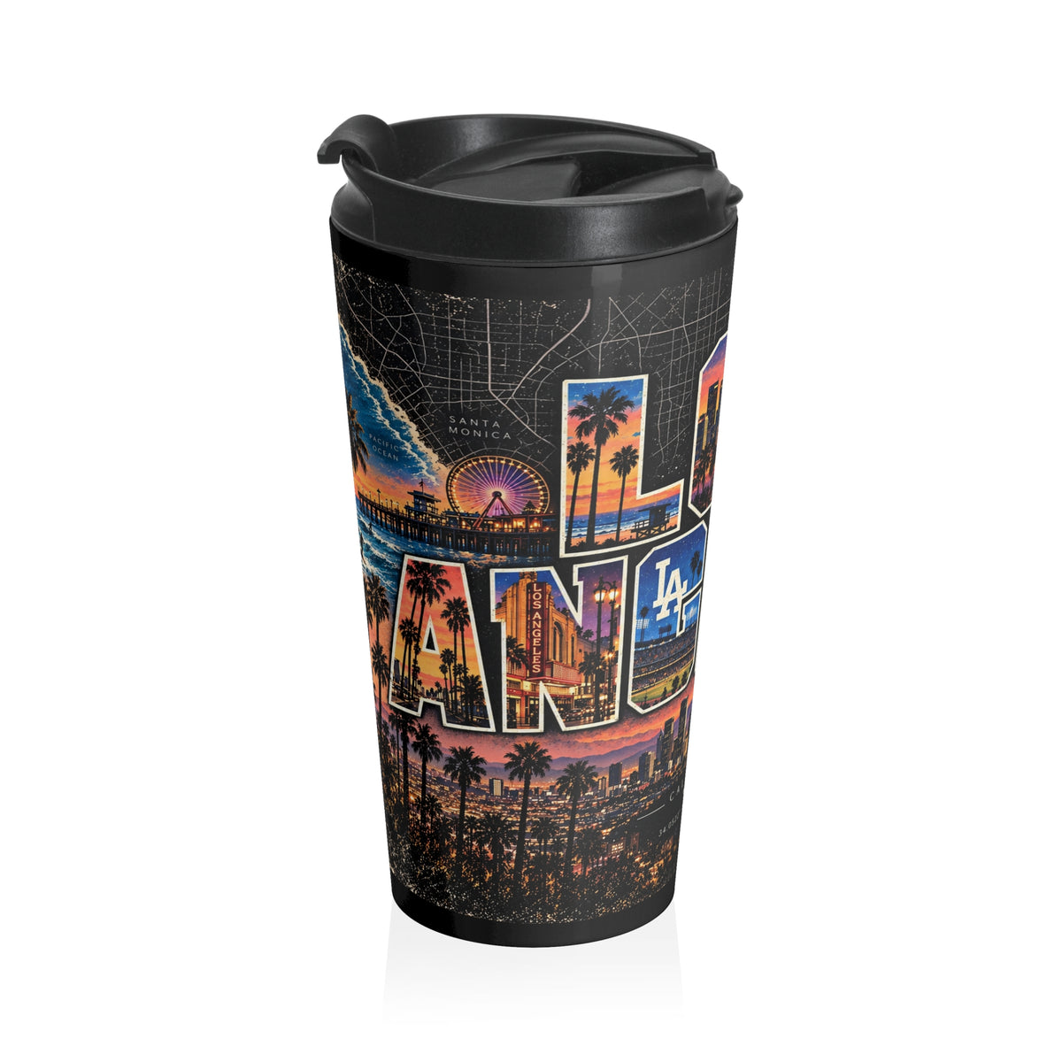 LA Cityscape Travel Mug