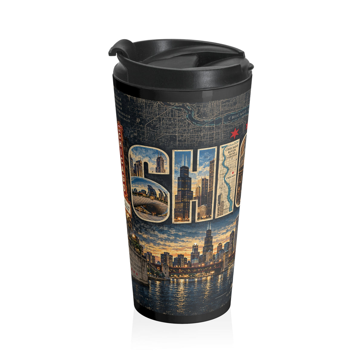 Chicago Cityscape Travel Mug