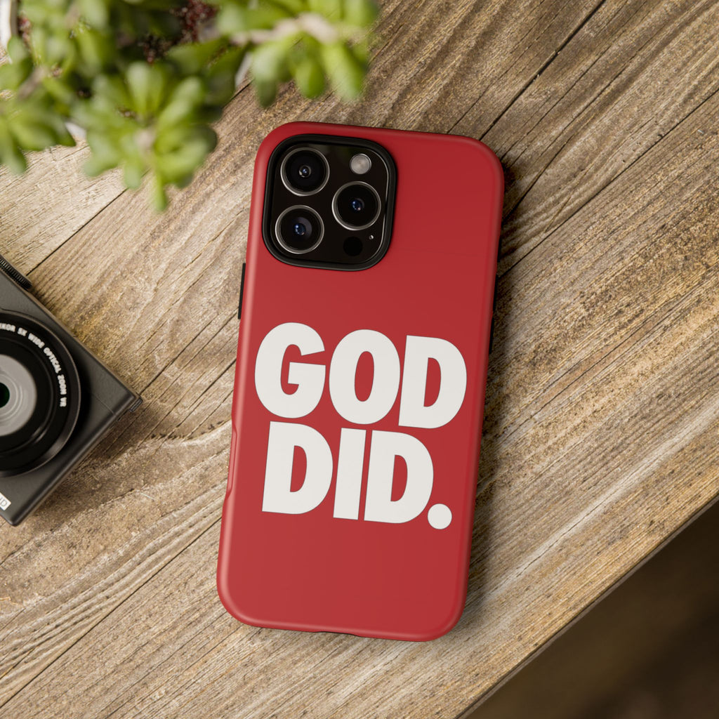 Red GOD DID Phone Case