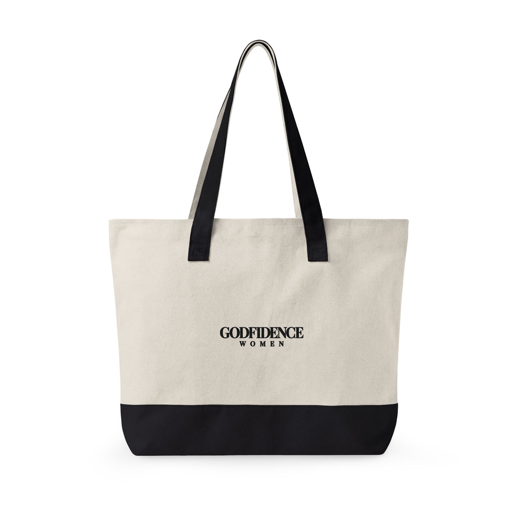 Godfidence Women Zippered Tote Bag