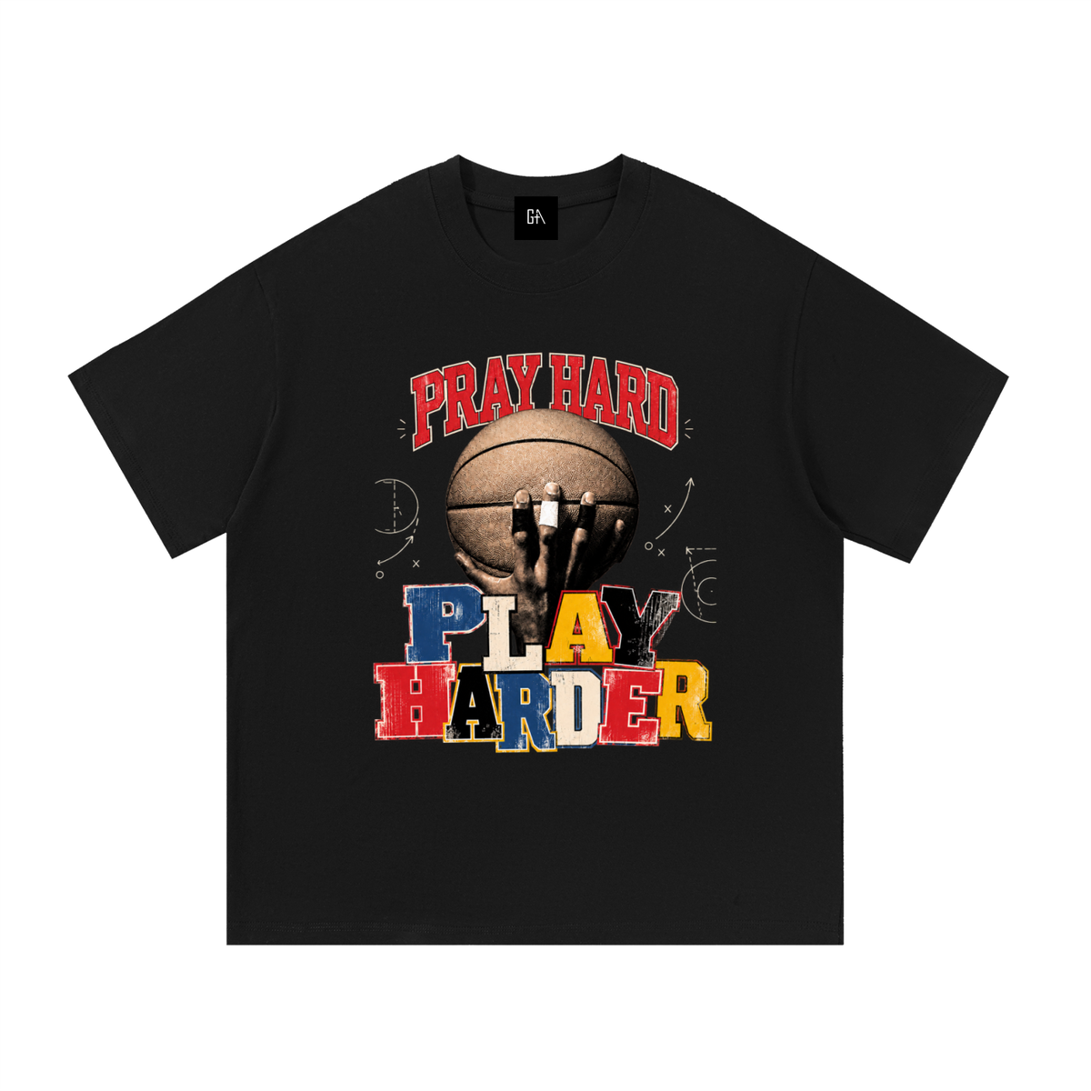 Pray Hard, Play Harder Tee