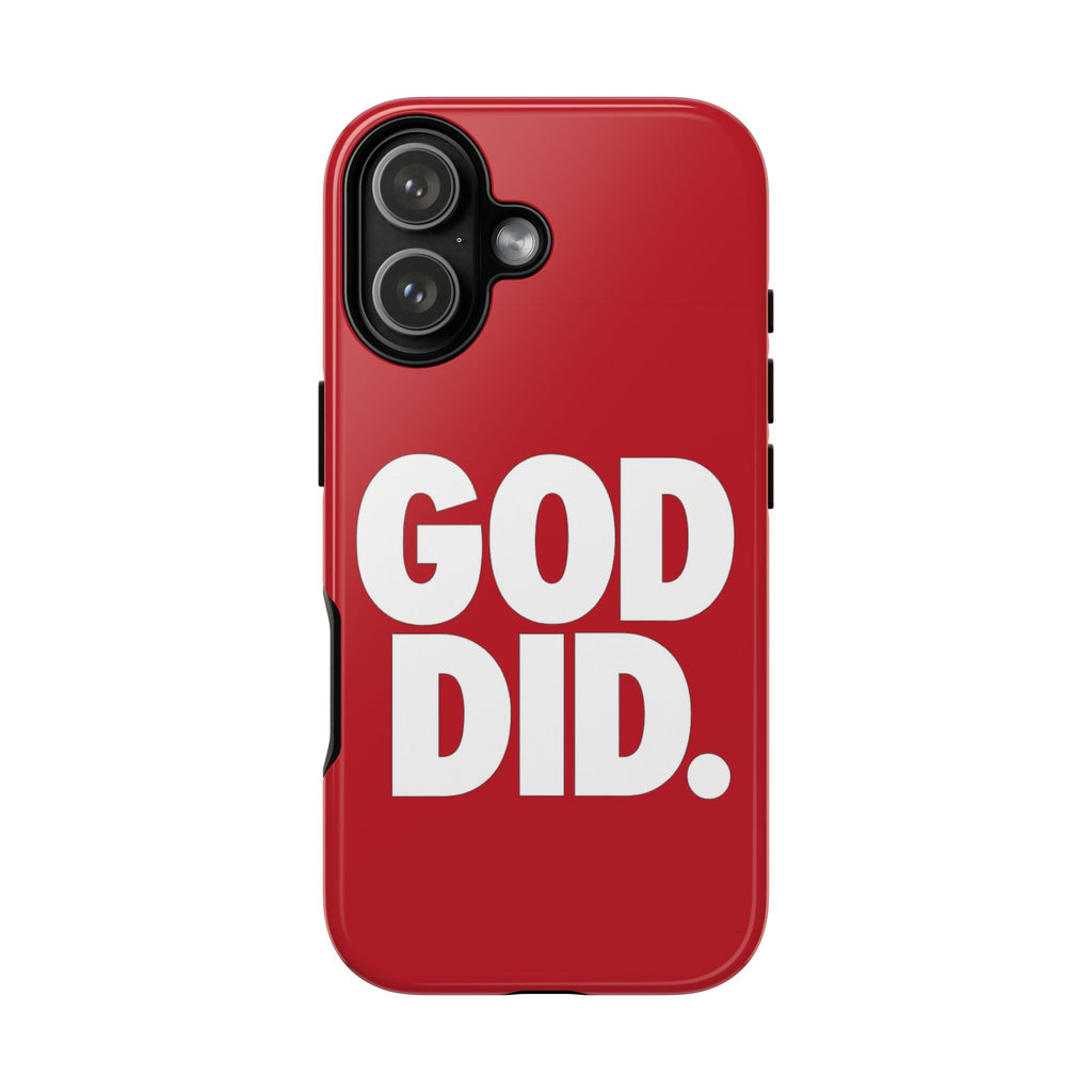 Red GOD DID Phone Case