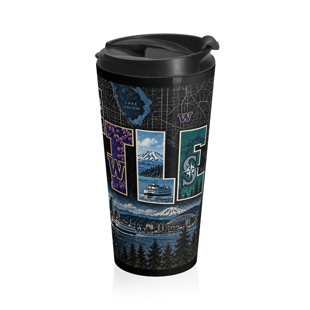 Seattle Cityscape Travel Mug