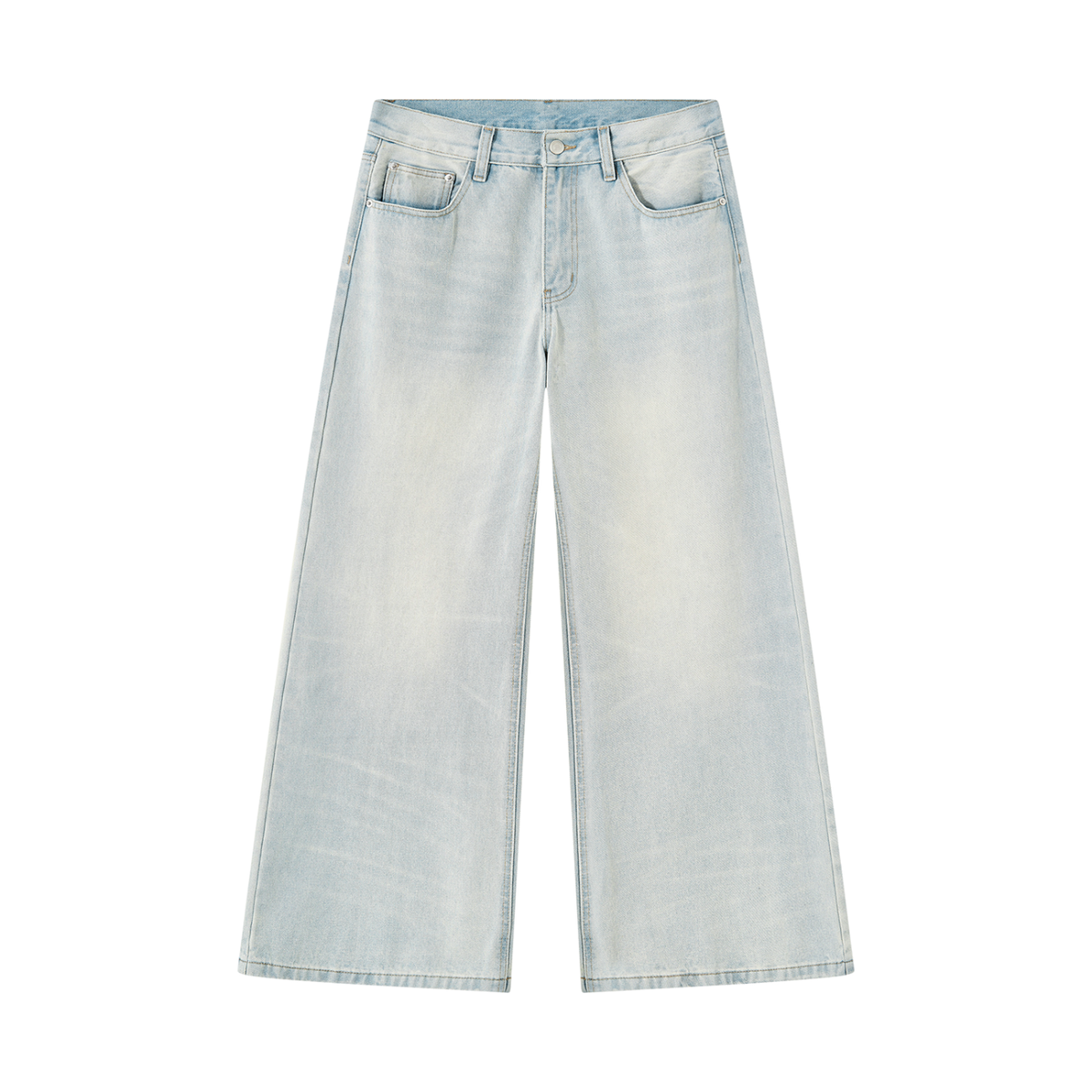 Men's Wide Leg Denim Jeans