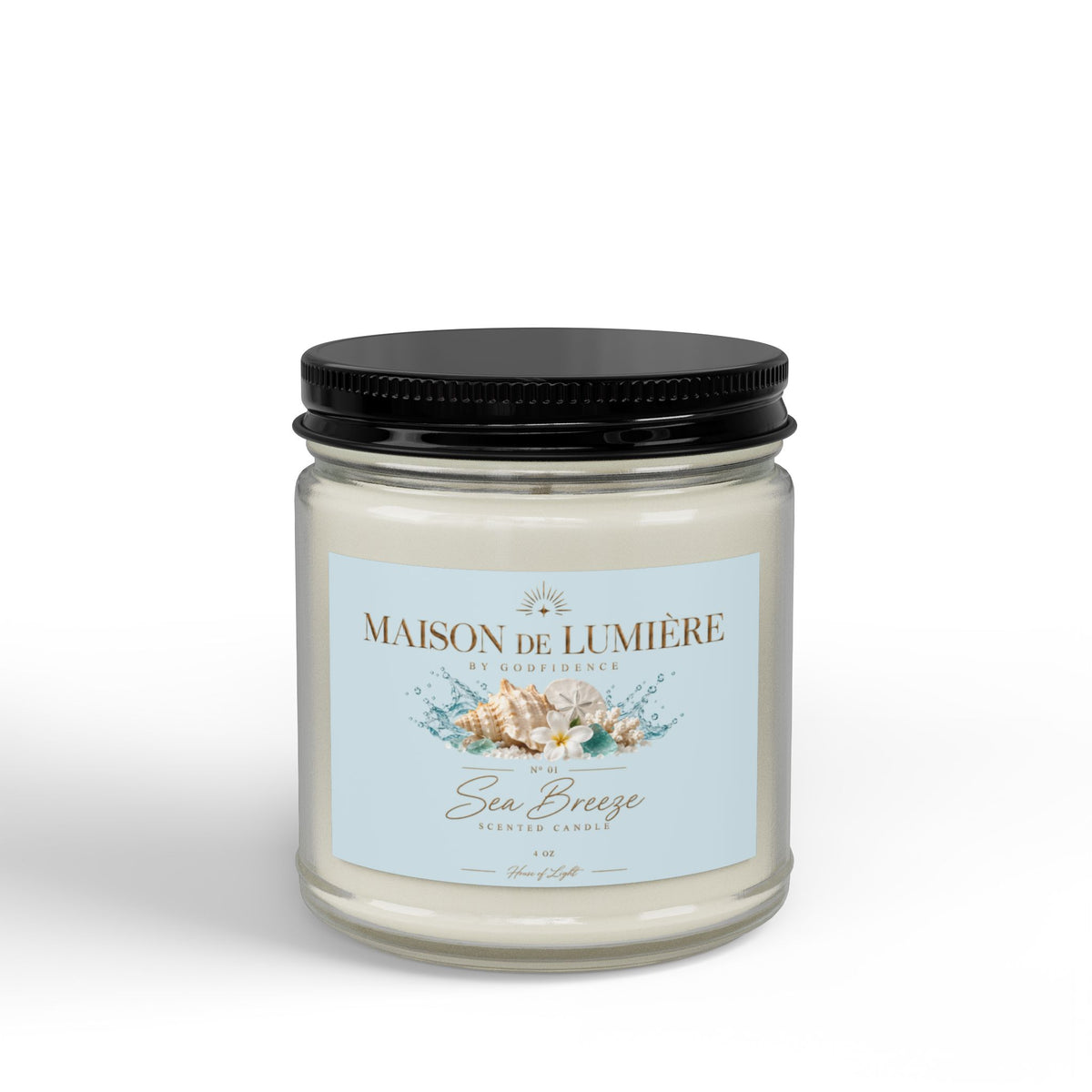 Sea Breeze Scented Soy Candle Jar