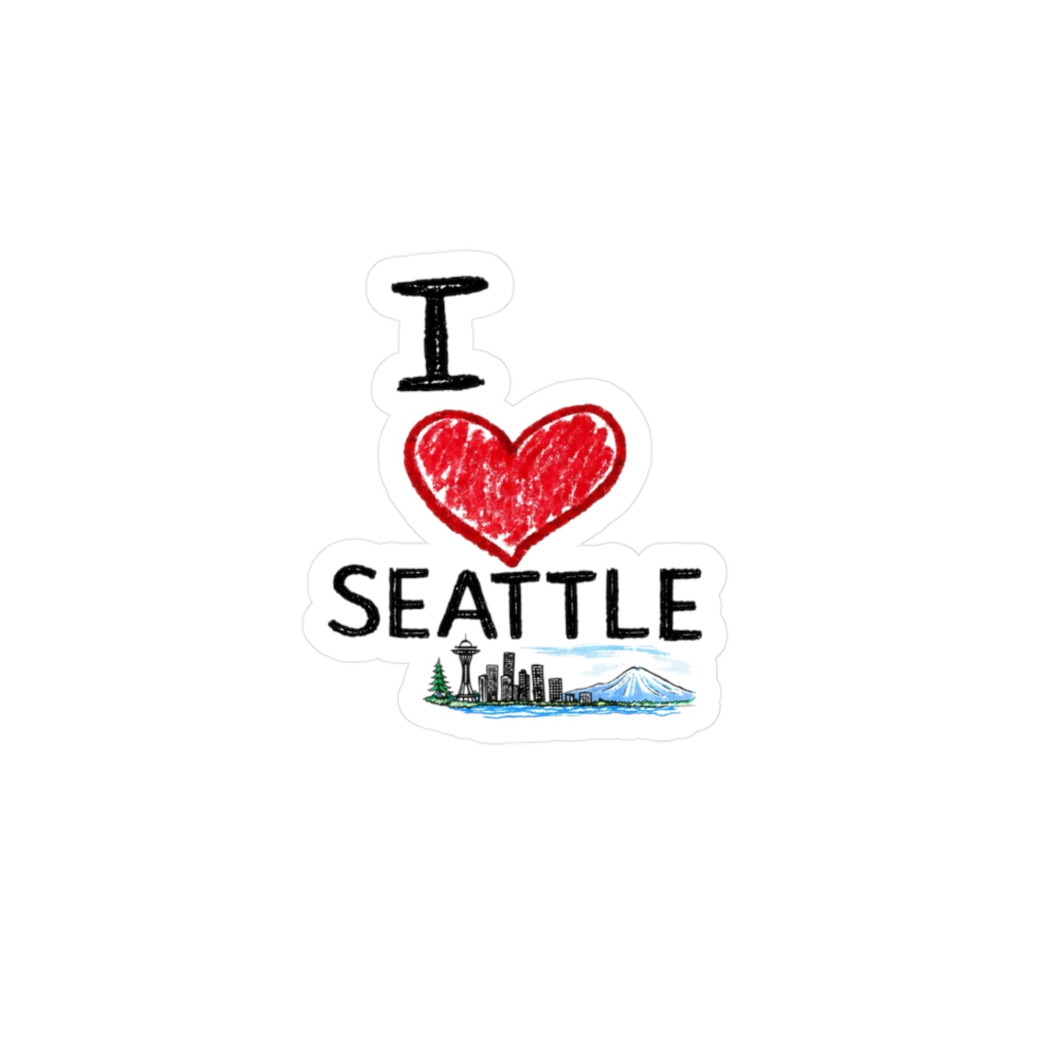 I love Seattle Sticker