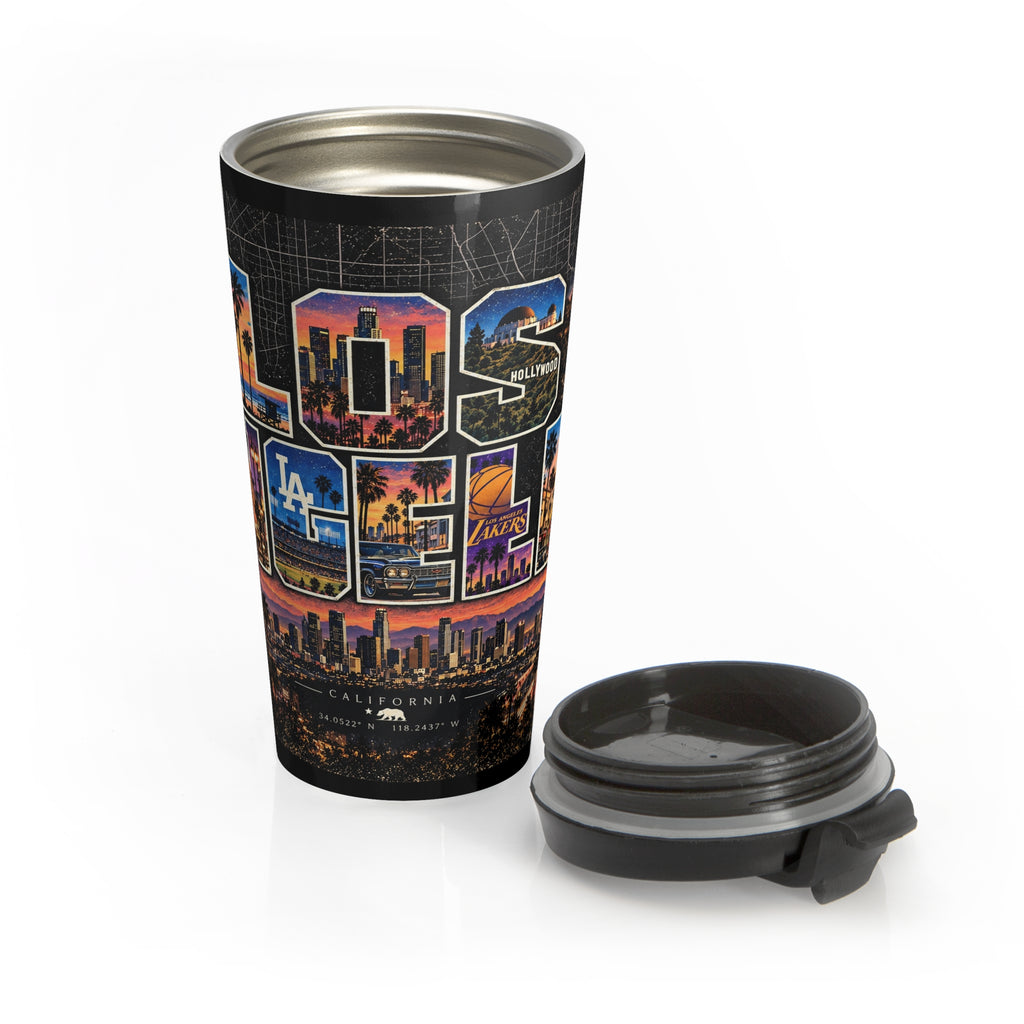 LA Cityscape Travel Mug