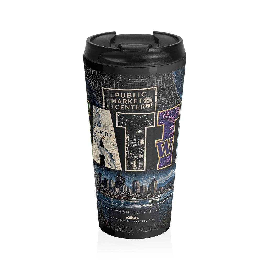 Seattle Cityscape Travel Mug