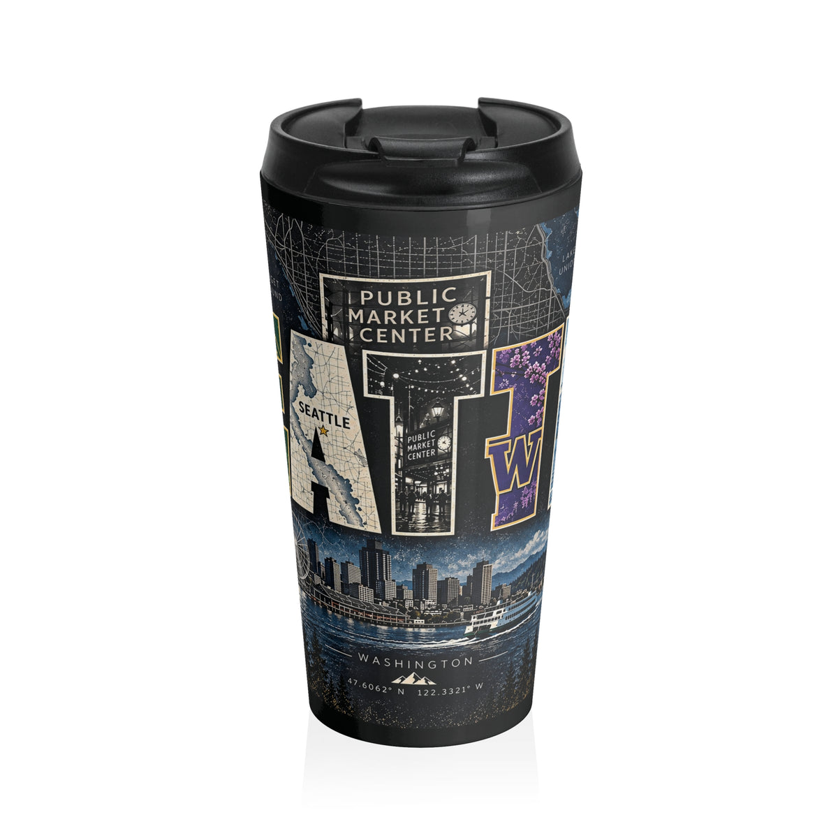 Seattle Cityscape Travel Mug