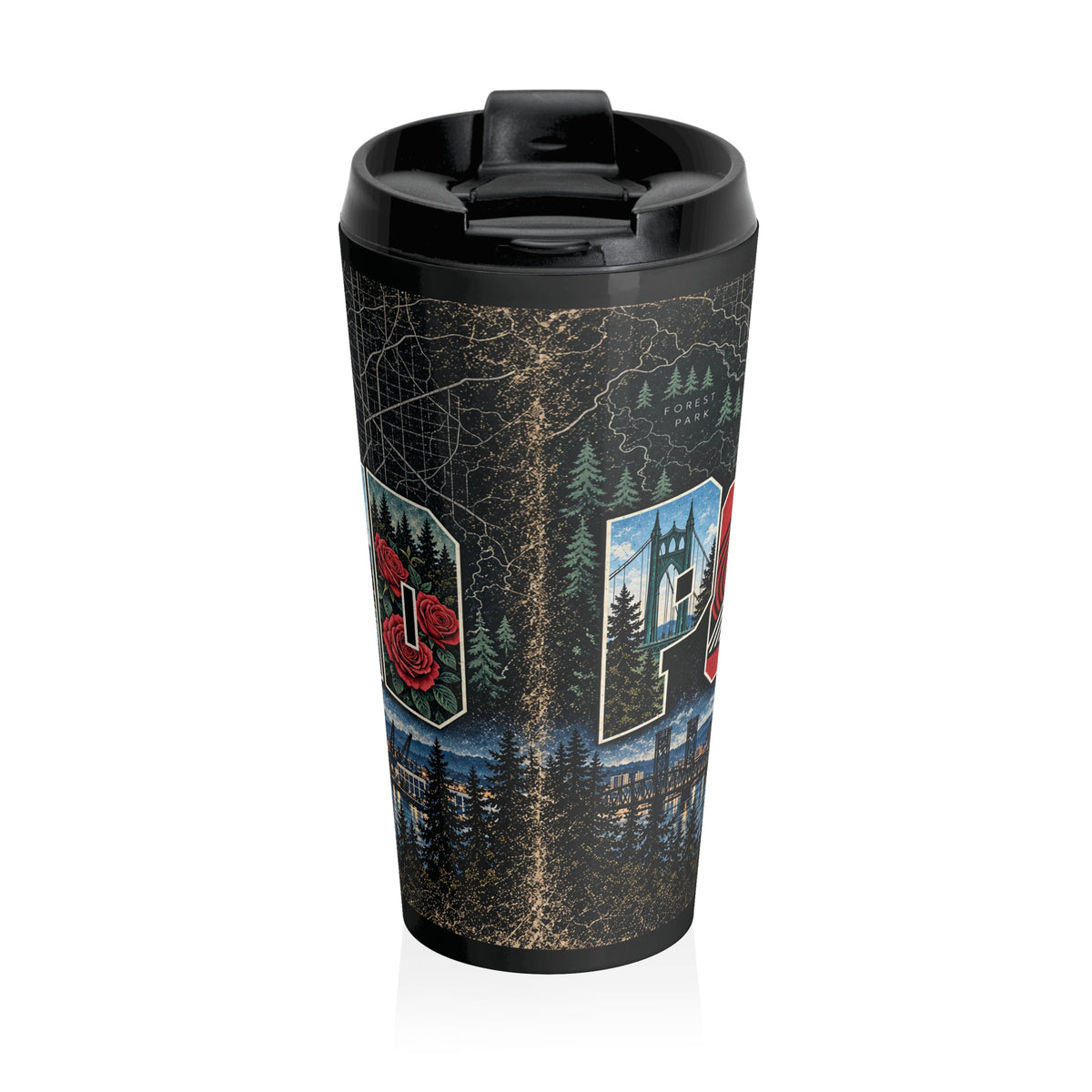Portland Cityscape Travel Mug