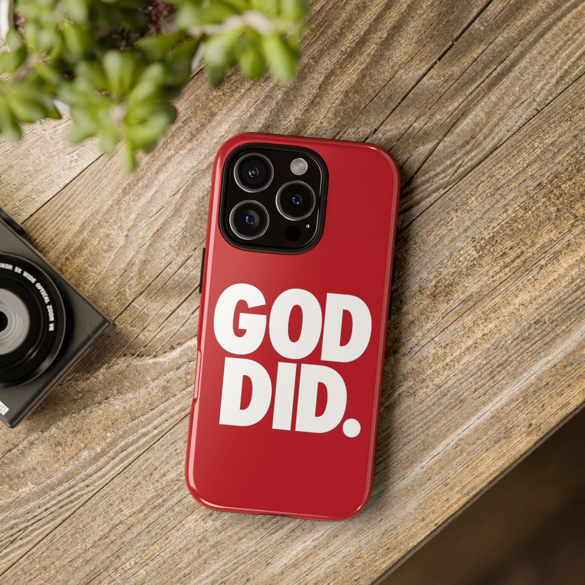 Red GOD DID Phone Case