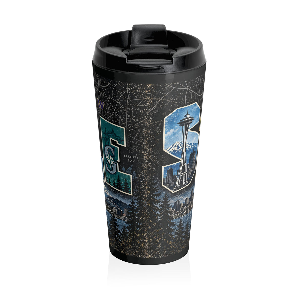 Seattle Cityscape Travel Mug