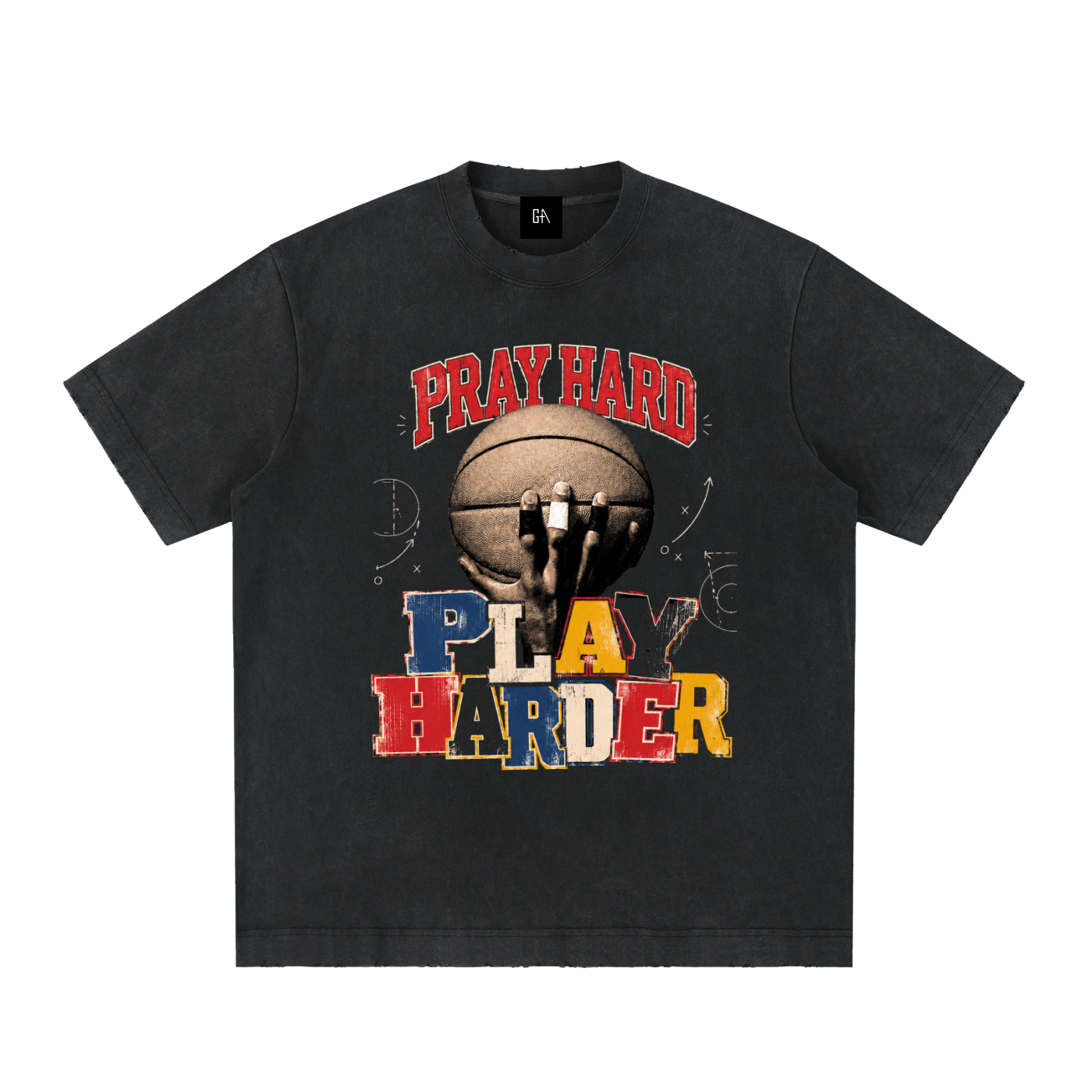 Pray Hard, Play Harder Tee
