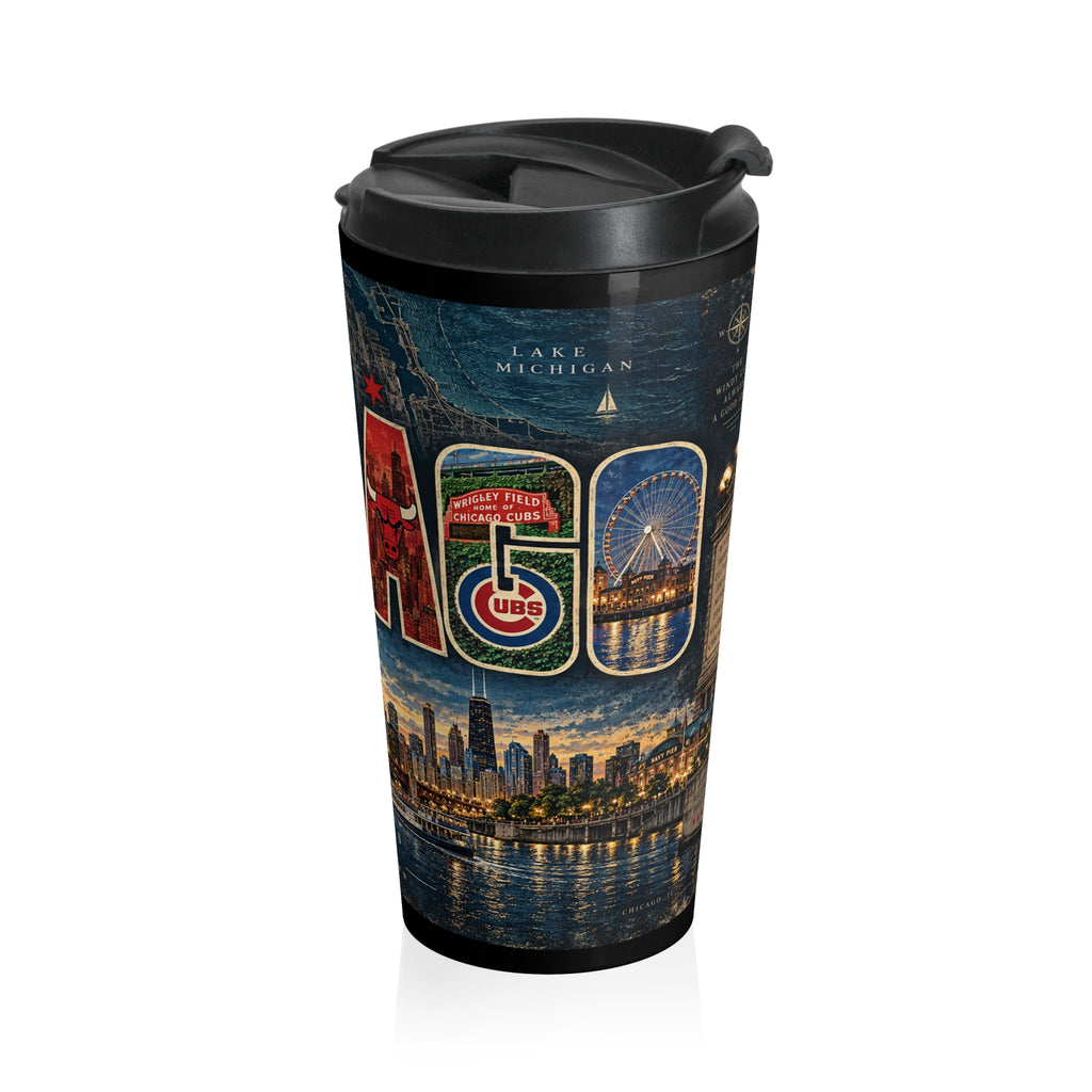 Chicago Cityscape Travel Mug