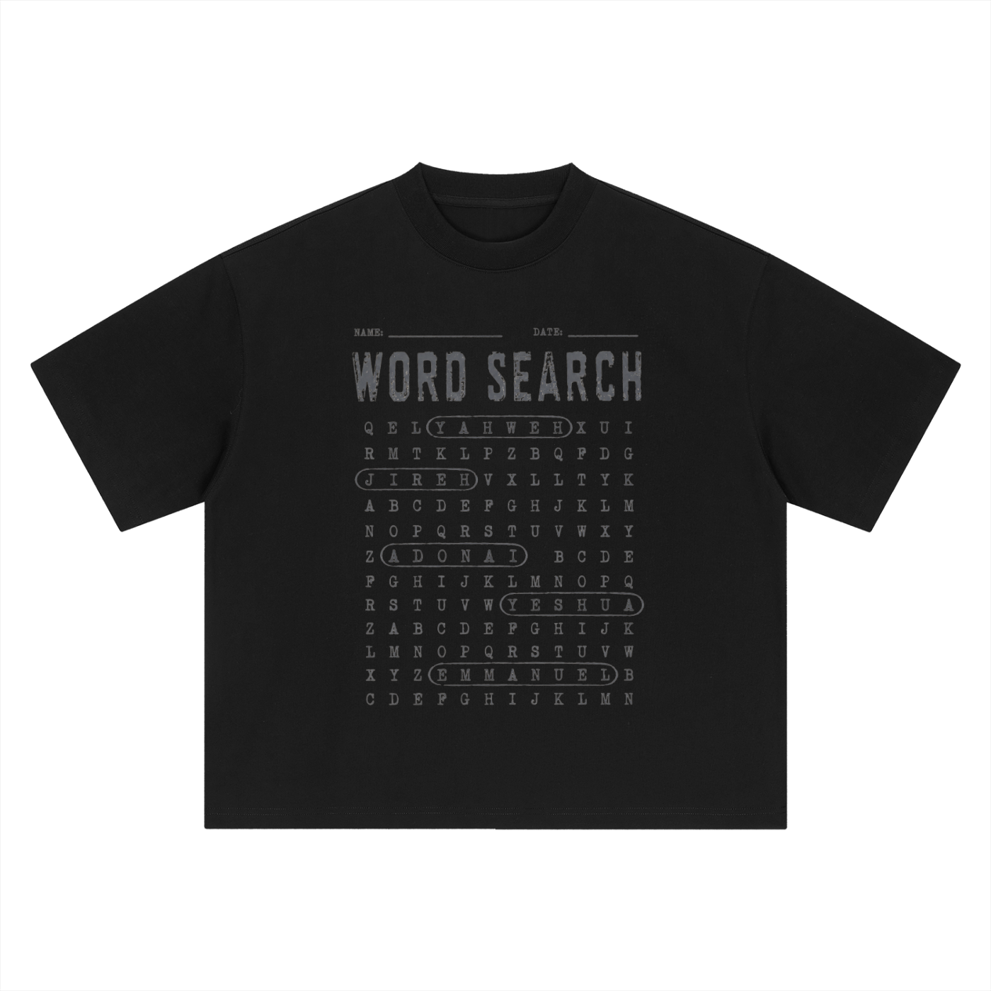 Word Search Tee