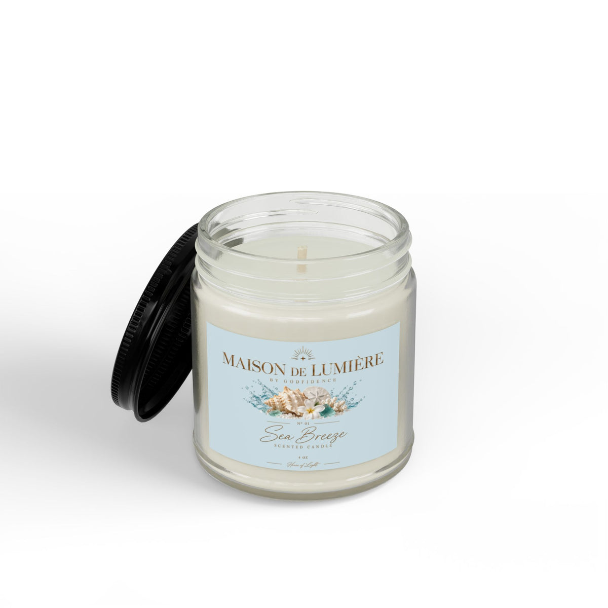 Sea Breeze Scented Soy Candle Jar