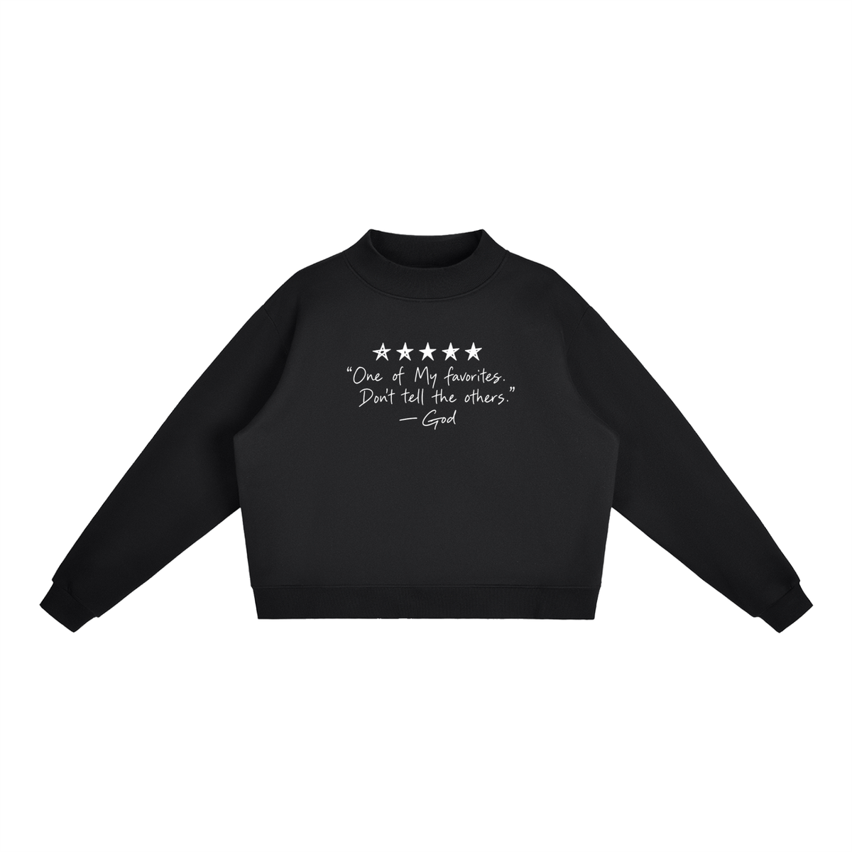 Women's Fleece Mock-Neck Crew Sweatshirt