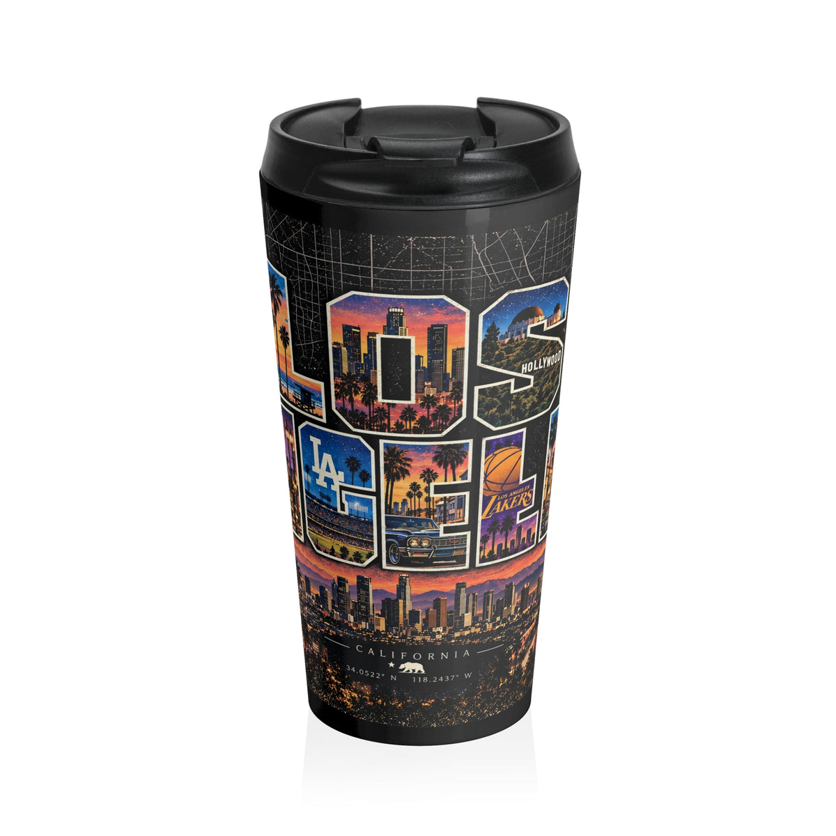 LA Cityscape Travel Mug