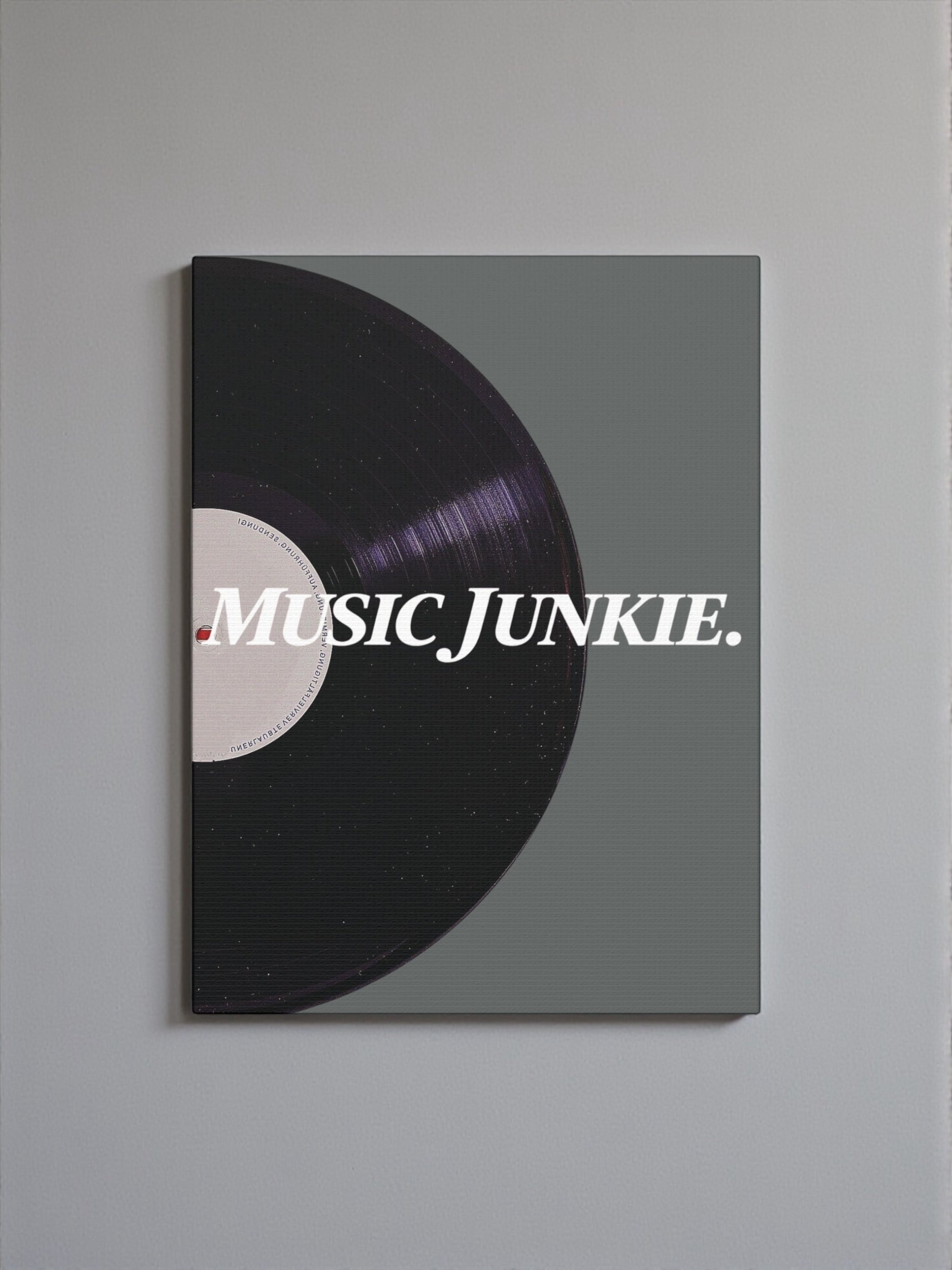 Music Junkie Vinyl Canvas