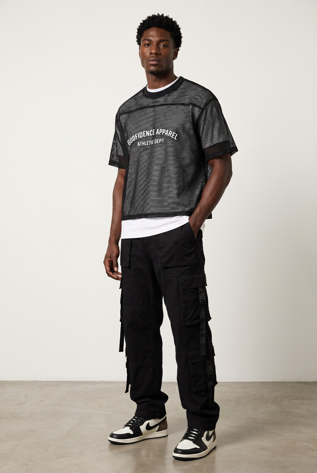 Boxy Net Mesh Tee