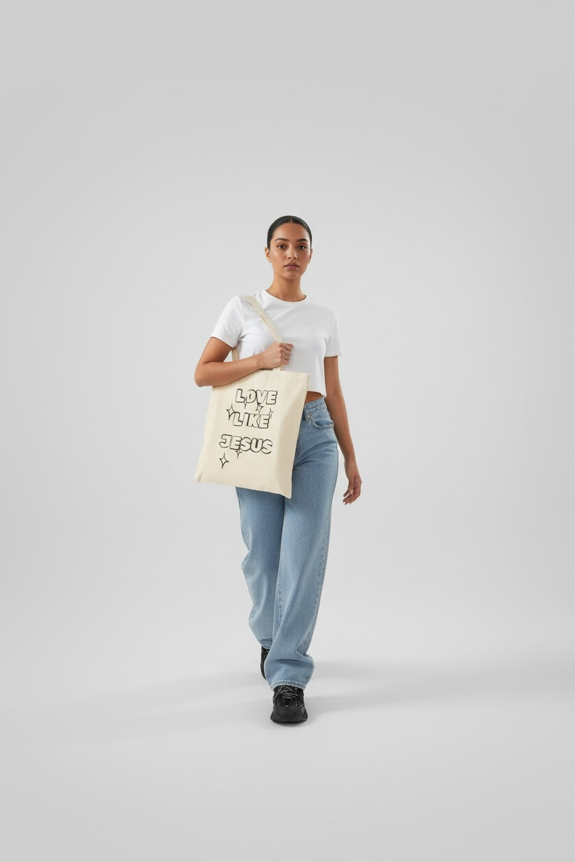 Love Like Jesus Canvas Tote Bag