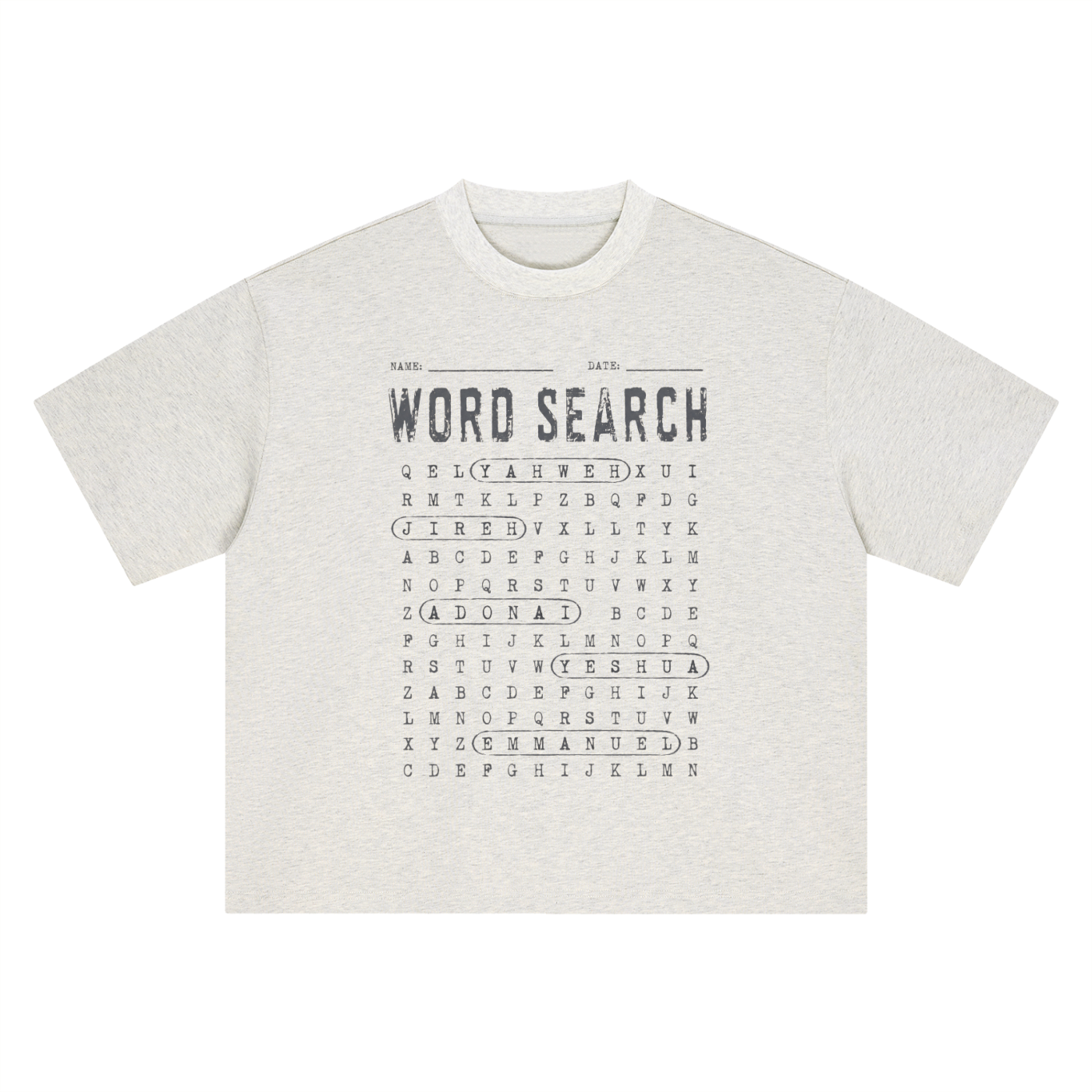 Word Search Tee