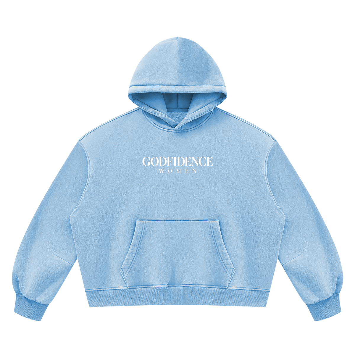 Women Vintage Wash Boxy Fleece Hoodie