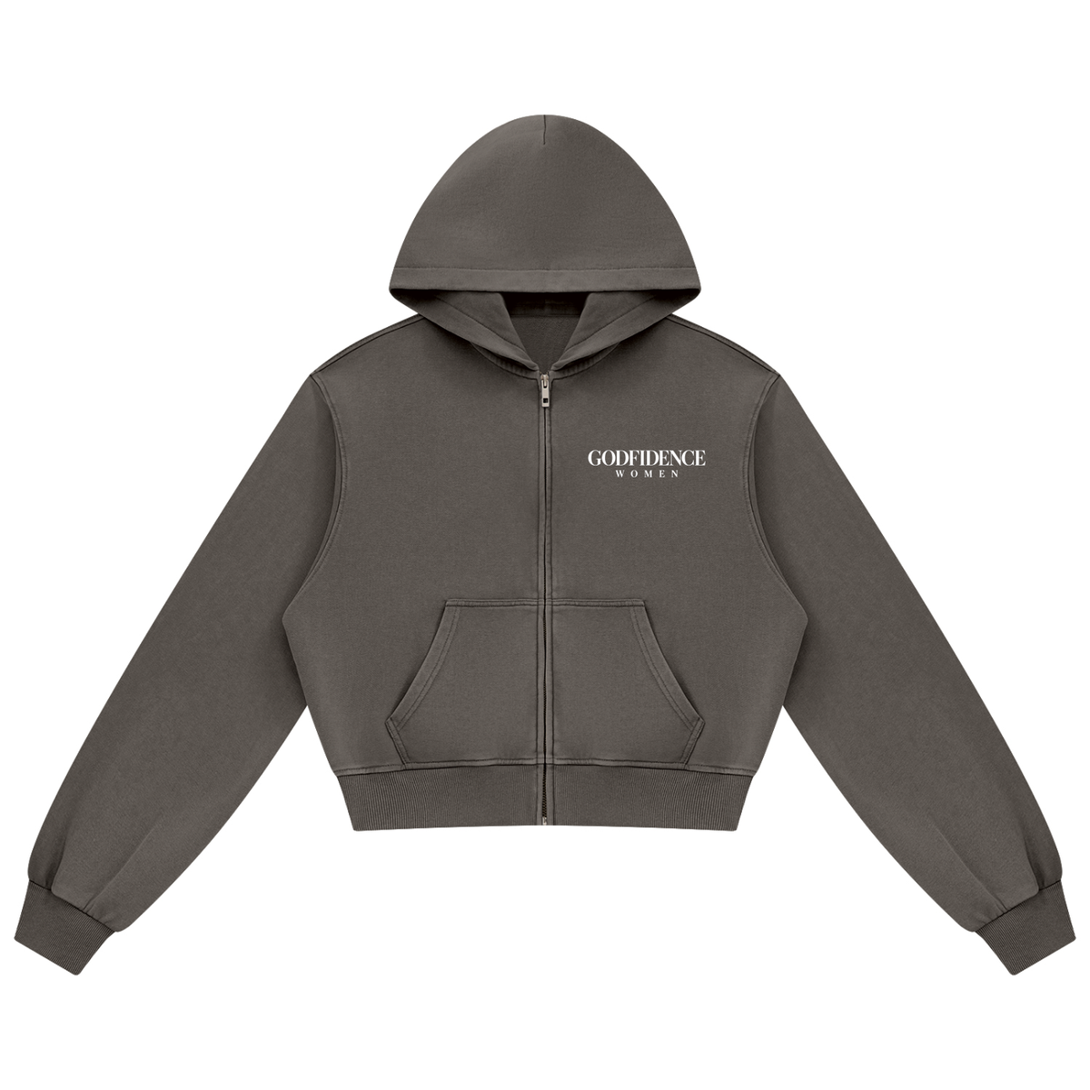 Women's Mineral Wash Full Zip Hoodie