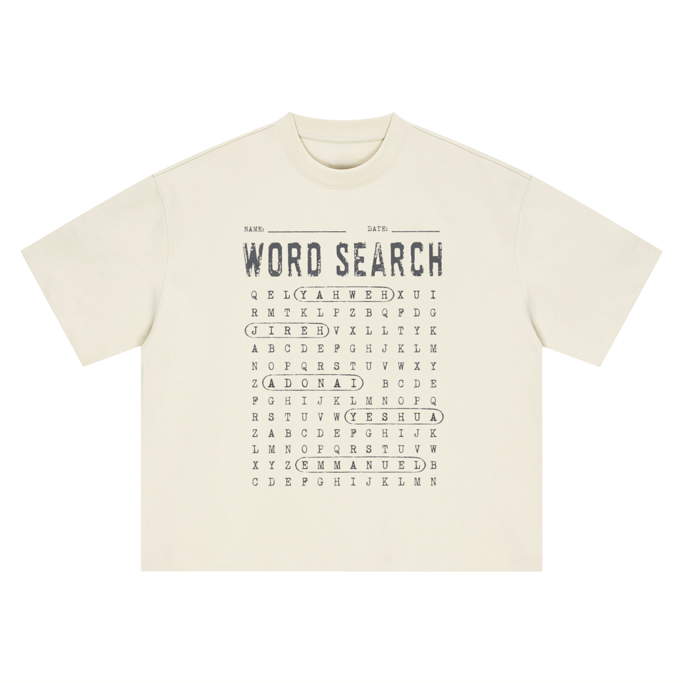 Word Search Tee