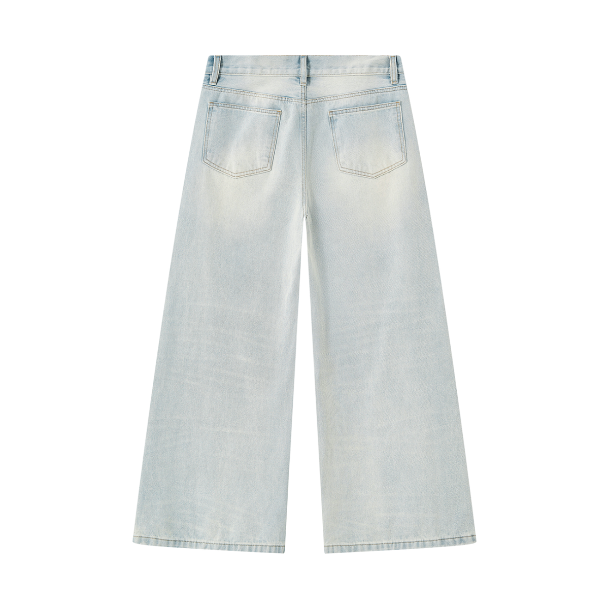 Men's Wide Leg Denim Jeans