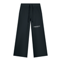 Black Wide Leg Fleece Sweatpants