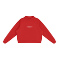Essential Fleece Mock-Neck Crew Sweatshirt