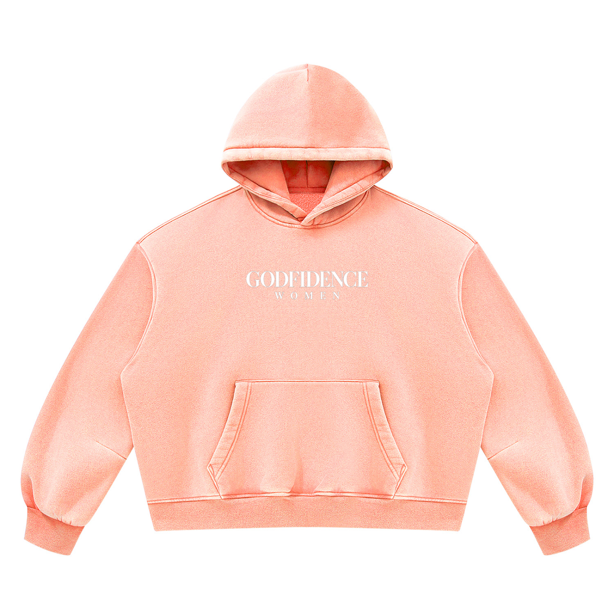 Women Vintage Wash Boxy Fleece Hoodie