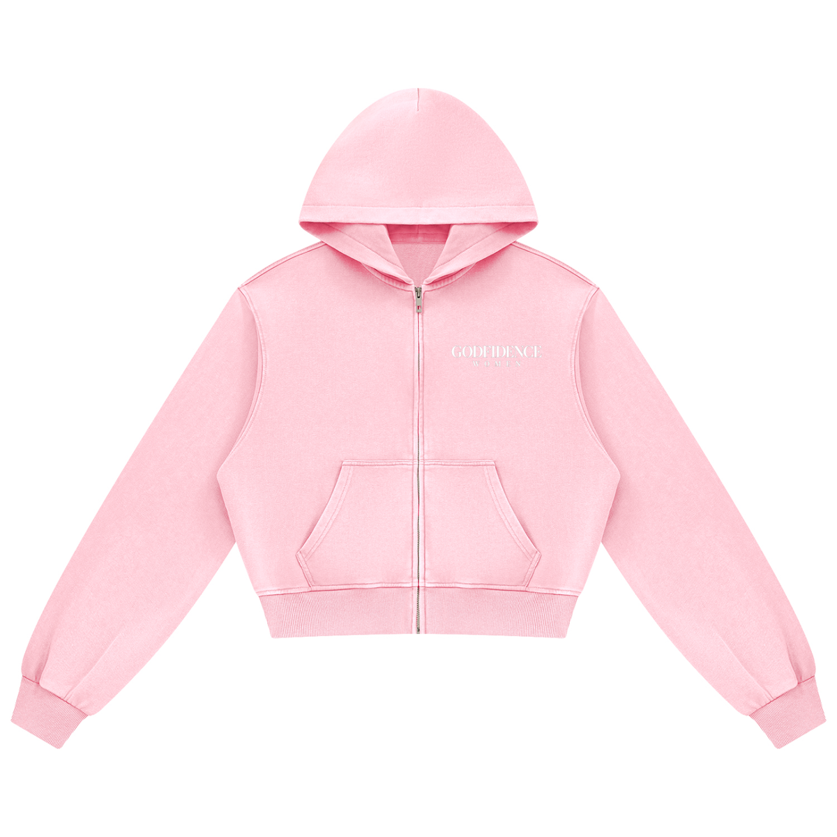 Women's Mineral Wash Full Zip Hoodie